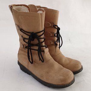 ❄️ Sorel Leather Kenai Zip Up/Lace Up Winter Boots w Thinsulate - Size 8 ❄️